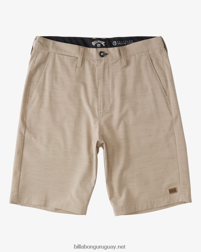shorts sumergibles crossfire slub 21\'\' hombres caqui claro DR6844247 Billabong