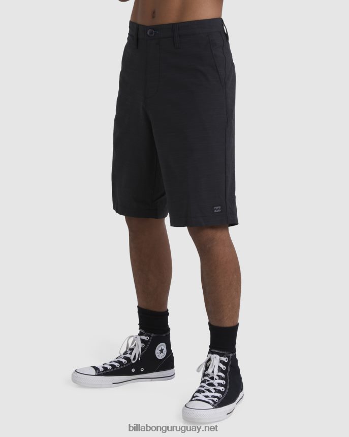 shorts sumergibles crossfire slub 21\'\' hombres negro DR6844249 Billabong