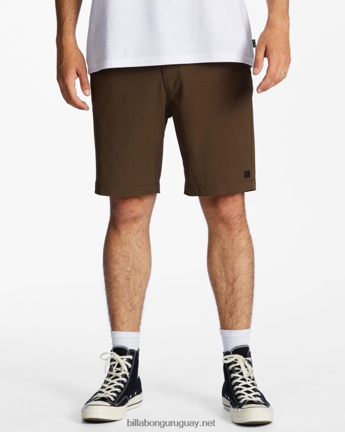 shorts sumergibles crossfire solid 20'' hombres marron oscuro DR6844535 Billabong