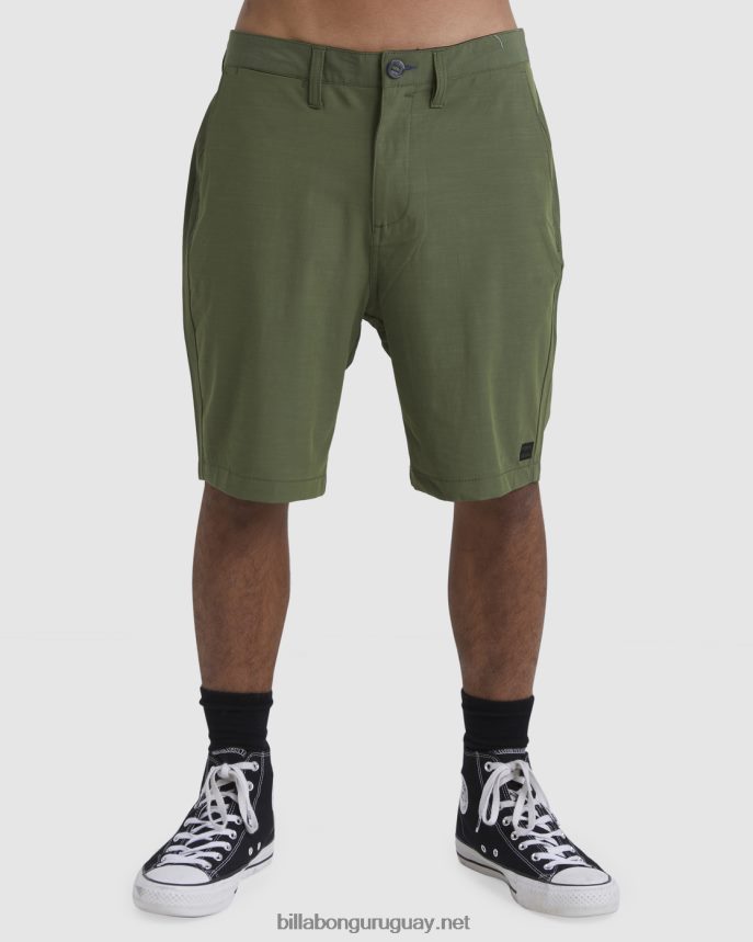 shorts sumergibles crossfire solid 20'' hombres militar DR6844515 Billabong