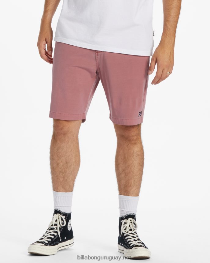 shorts sumergibles híbridos de 18'' lavados con olas crossfire hombres coral DR6844448 Billabong