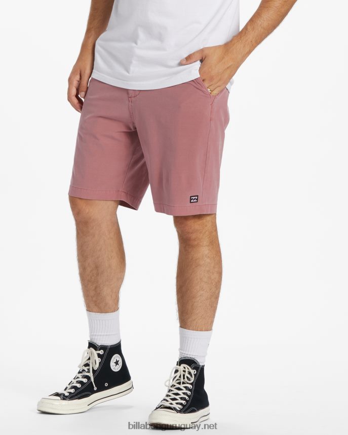 shorts sumergibles híbridos de 18\'\' lavados con olas crossfire hombres coral DR6844448 Billabong