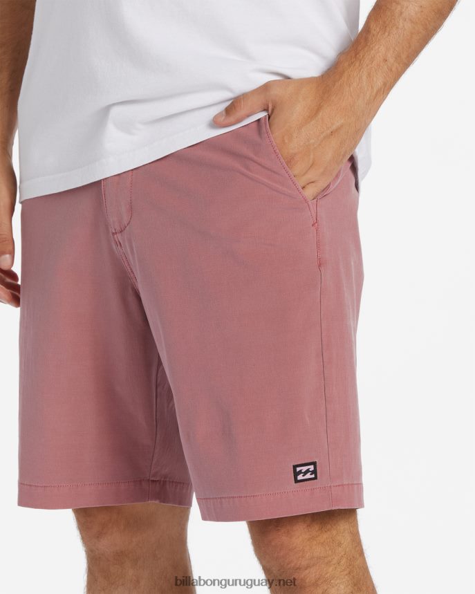 shorts sumergibles híbridos de 18\'\' lavados con olas crossfire hombres coral DR6844448 Billabong