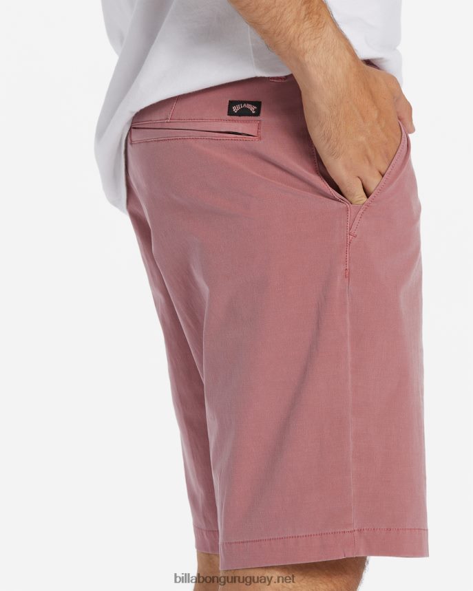 shorts sumergibles híbridos de 18\'\' lavados con olas crossfire hombres coral DR6844448 Billabong