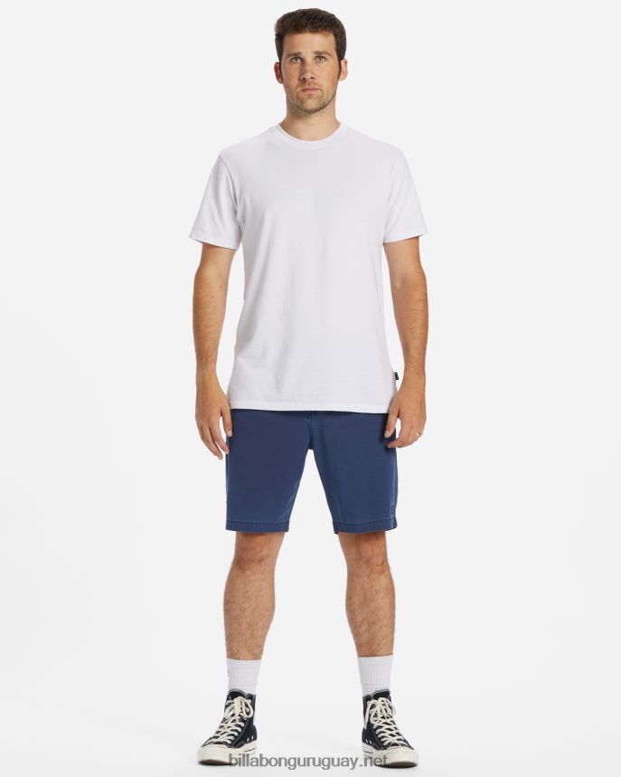 shorts sumergibles híbridos de 18\'\' lavados con olas crossfire hombres índigo DR6844450 Billabong