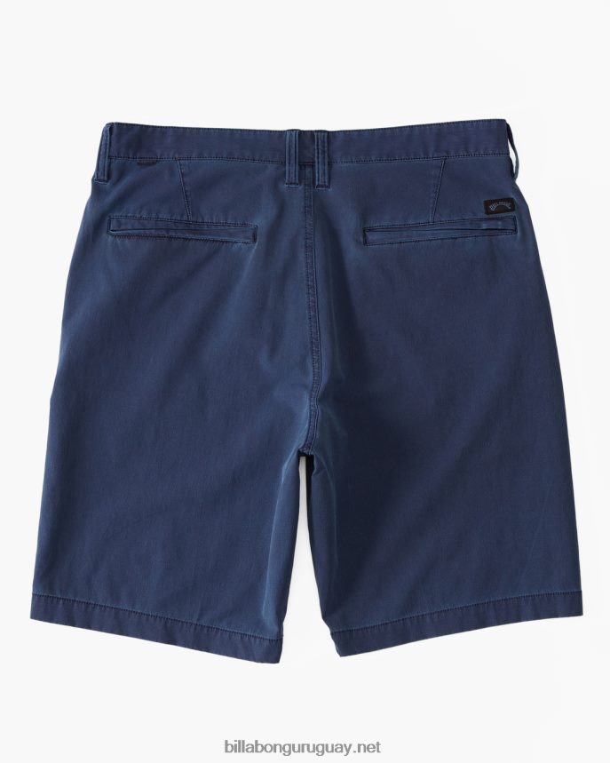 shorts sumergibles híbridos de 18\'\' lavados con olas crossfire hombres índigo DR6844450 Billabong