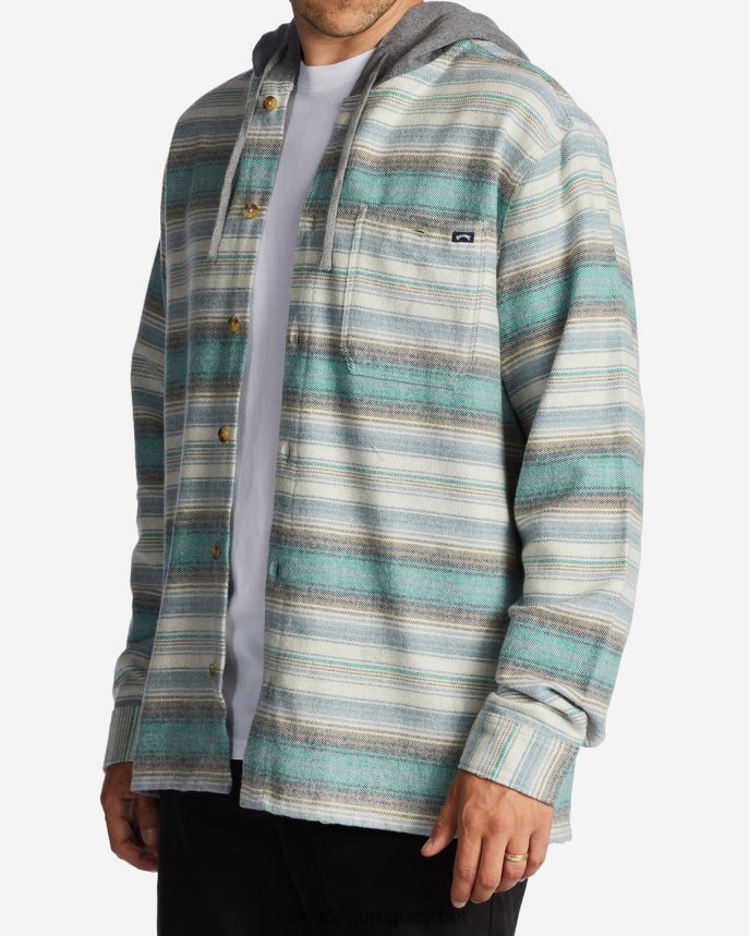 camisa de franela con capucha baja hombres piedra DR6844533 Billabong