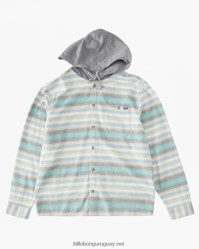 camisa de franela con capucha baja hombres piedra DR6844533 Billabong