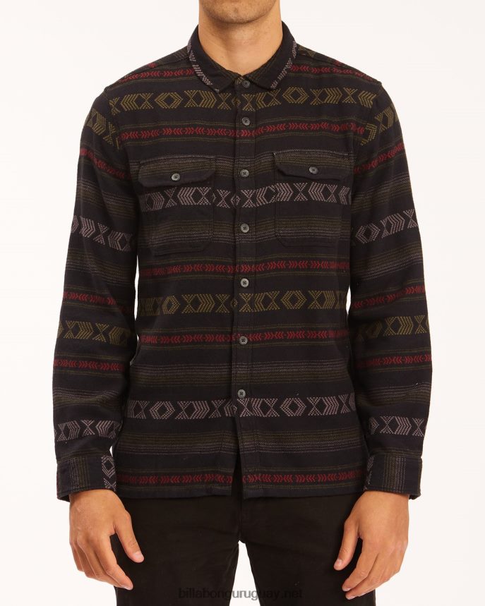 camisa de franela en jacquard hombres negro DR6844460 Billabong