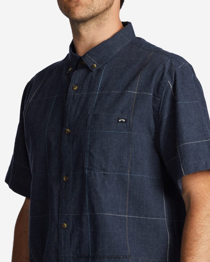camisa de manga corta a cuadros todo el día hombres Armada DR6844591 Billabong