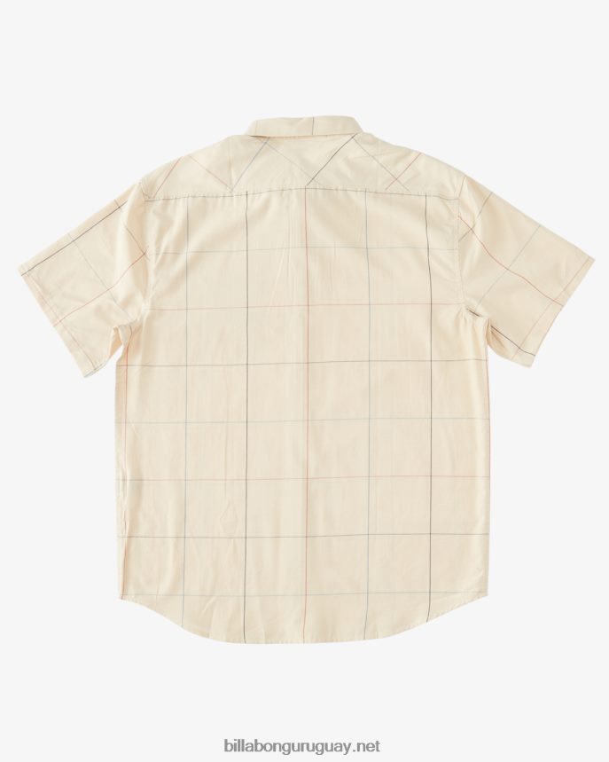 camisa de manga corta a cuadros todo el día hombres arena DR6844647 Billabong