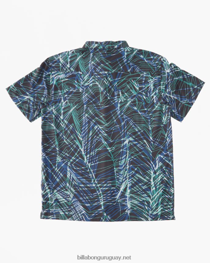 camisa de manga corta a/div surftrek perf hombres espacio azul DR6844484 Billabong