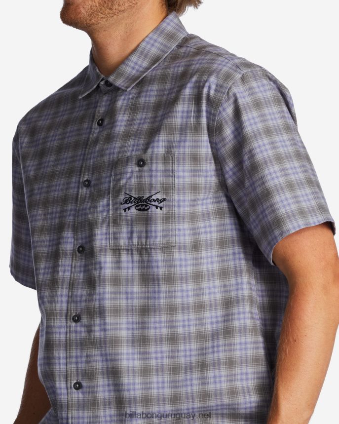 camisa de manga corta amanecer hombres uva polvorienta DR6844656 Billabong