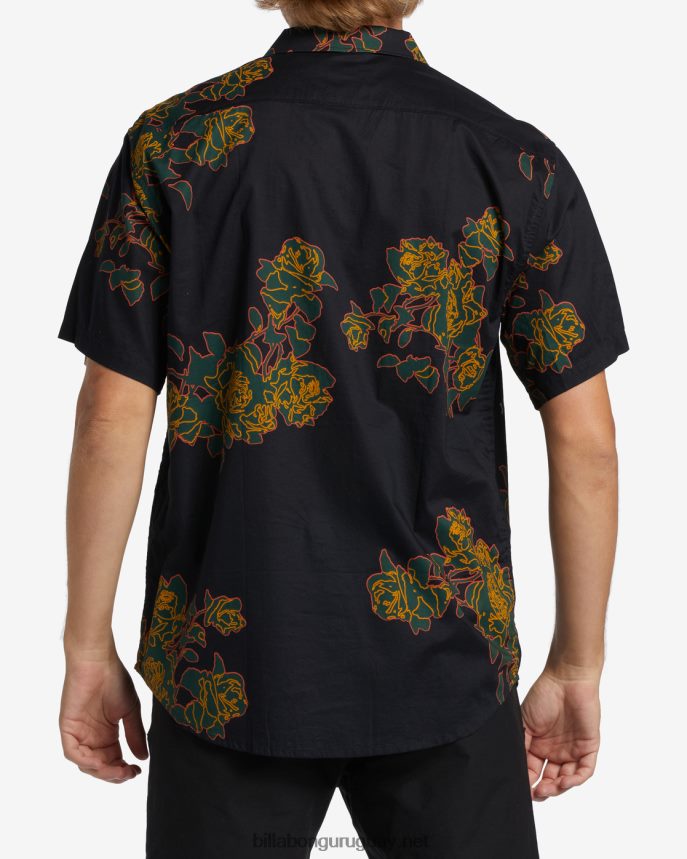 camisa de manga corta con motivo floral de Sundays hombres fantasma DR6844458 Billabong