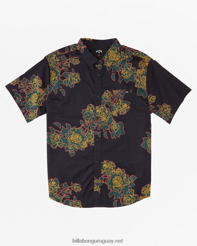 camisa de manga corta con motivo floral de Sundays hombres fantasma DR6844458 Billabong