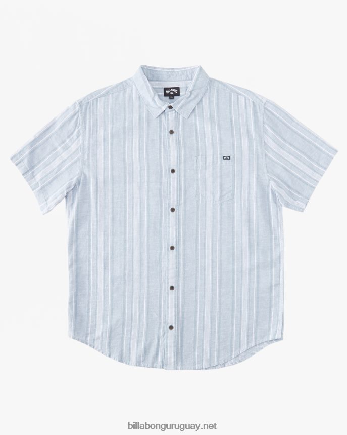 camisa de manga corta de cáñamo diaria hombres azul lavado DR6844423 Billabong