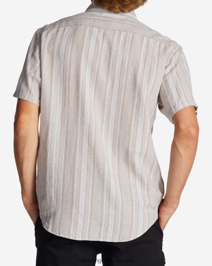 camisa de manga corta de cáñamo diaria hombres chino DR6844304 Billabong