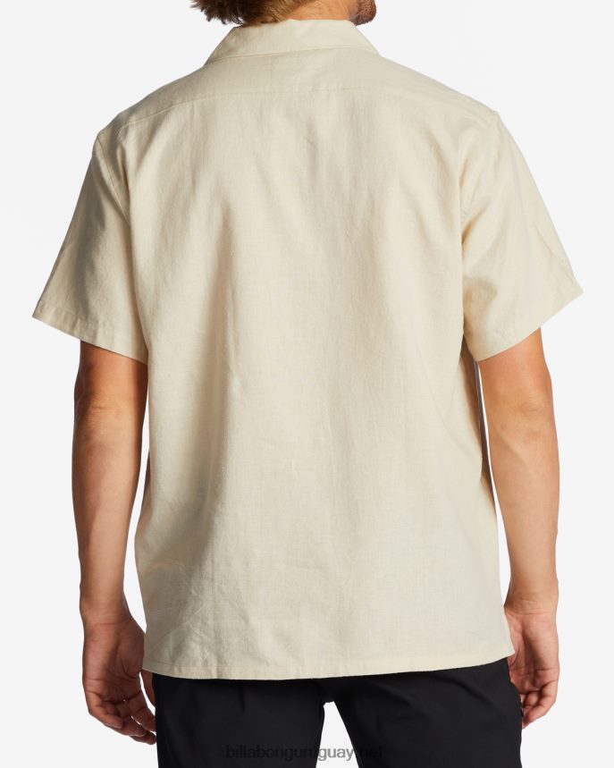camisa de manga corta de cáñamo vacay hombres chino DR6844369 Billabong