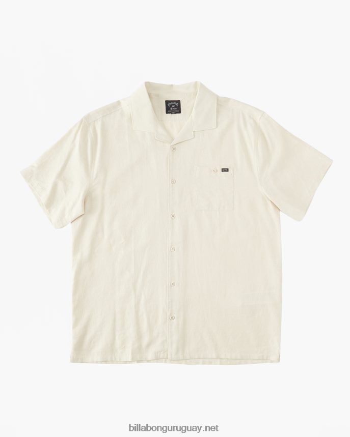 camisa de manga corta de cáñamo vacay hombres chino DR6844369 Billabong