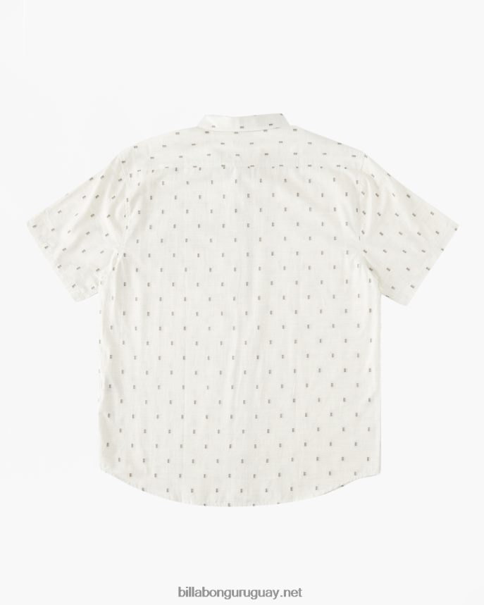 camisa de manga corta de jacquard todo el día hombres crema DR6844408 Billabong