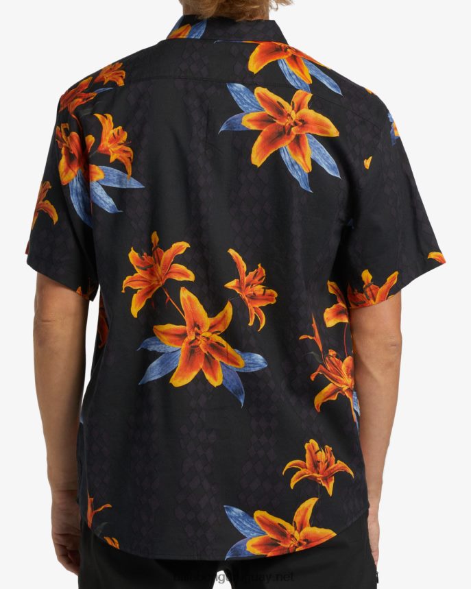 camisa de manga corta de los domingos hombres carbón DR6844395 Billabong