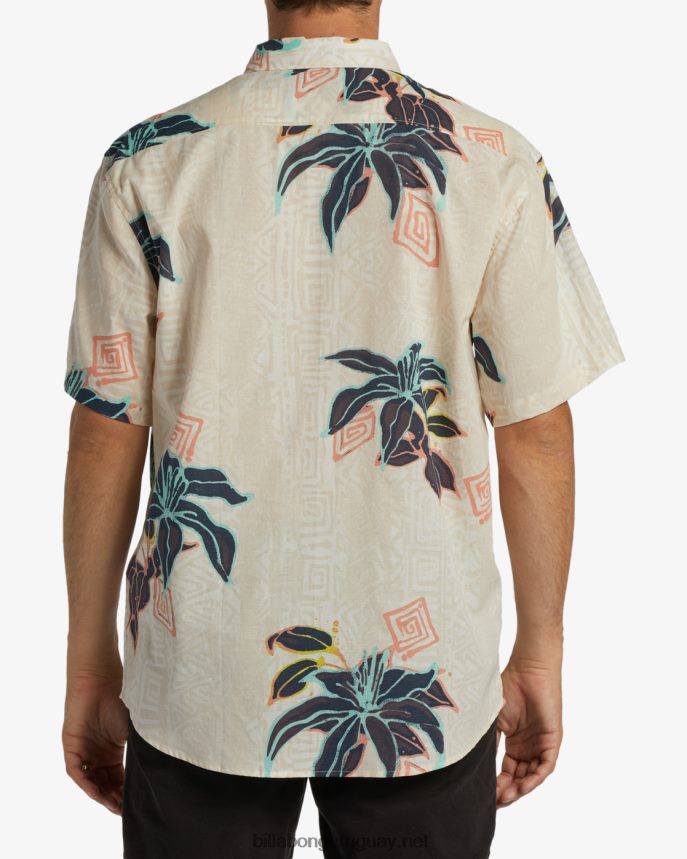 camisa de manga corta de los domingos hombres hueso DR6844371 Billabong