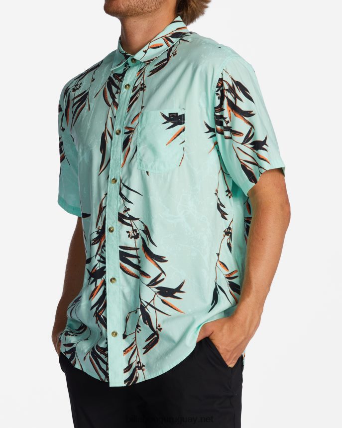 camisa de manga corta de los domingos hombres menta DR6844610 Billabong