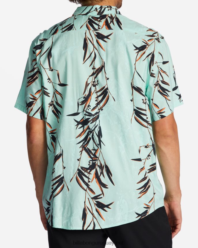 camisa de manga corta de los domingos hombres menta DR6844610 Billabong