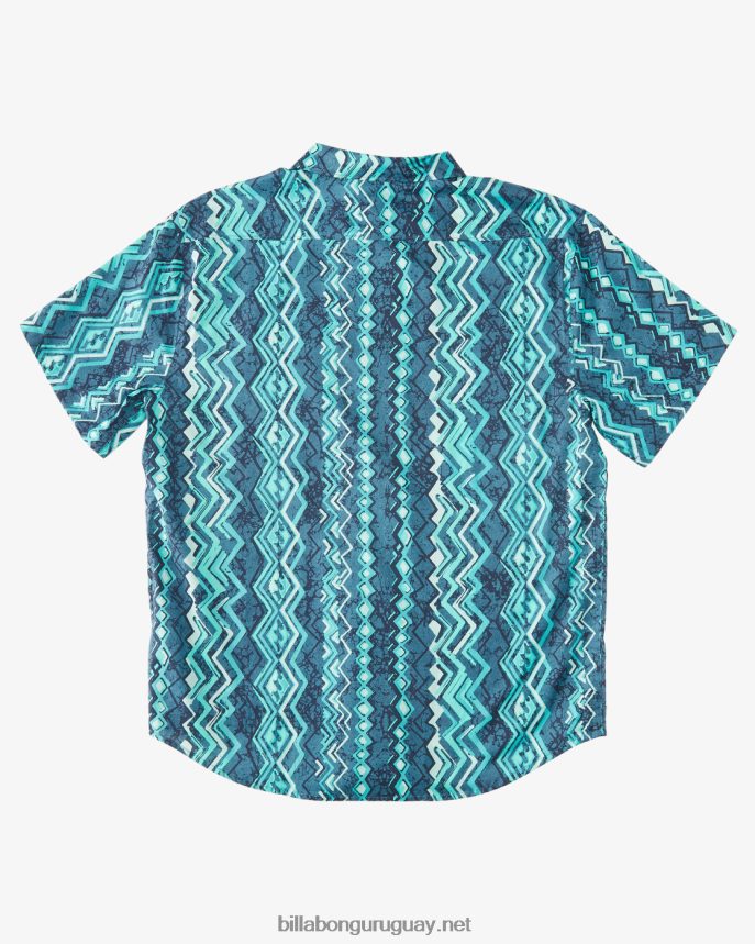 camisa de manga corta de los domingos hombres menta oscura DR6844602 Billabong