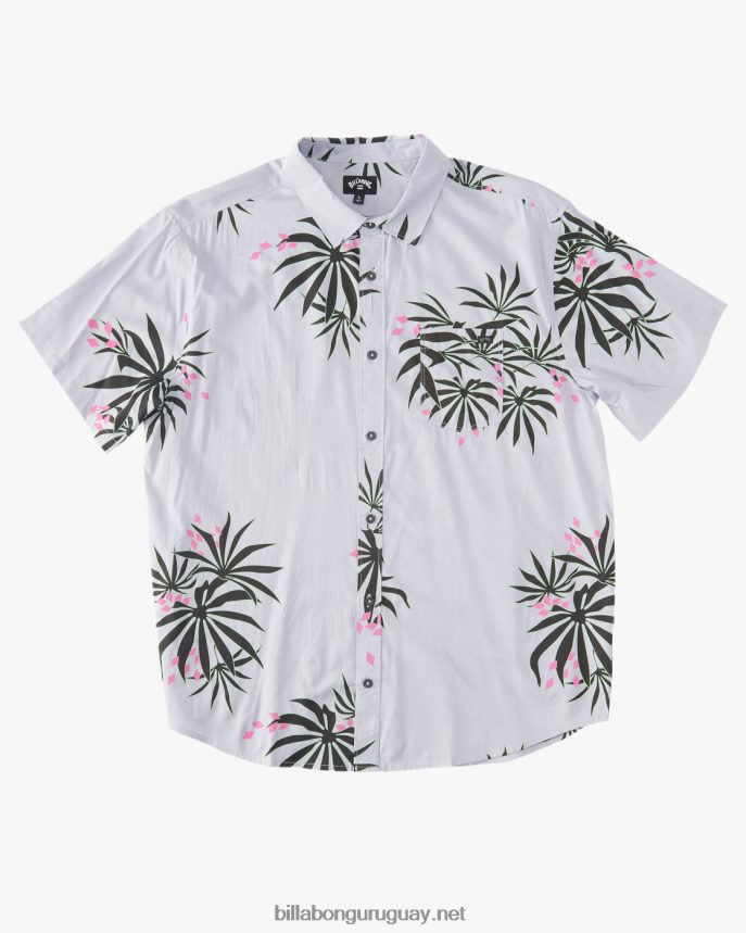 camisa de manga corta de los domingos hombres neblina púrpura DR6844646 Billabong