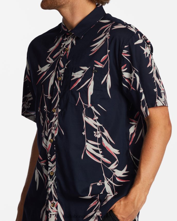 camisa de manga corta de los domingos hombres noche DR6844567 Billabong