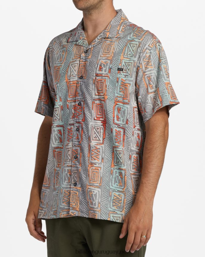 camisa de manga corta de vacaciones de domingo hombres atardecer DR68442816 Billabong