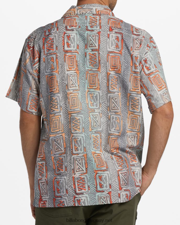 camisa de manga corta de vacaciones de domingo hombres atardecer DR68442816 Billabong