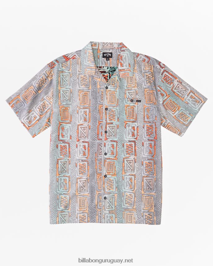 camisa de manga corta de vacaciones de domingo hombres atardecer DR68442816 Billabong