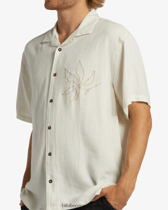 camisa de manga corta de vacaciones de domingo hombres hueso DR6844393 Billabong