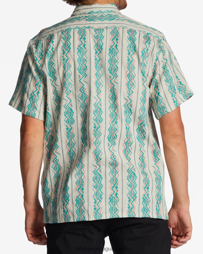 camisa de manga corta en jacquard de los domingos hombres arena DR6844650 Billabong