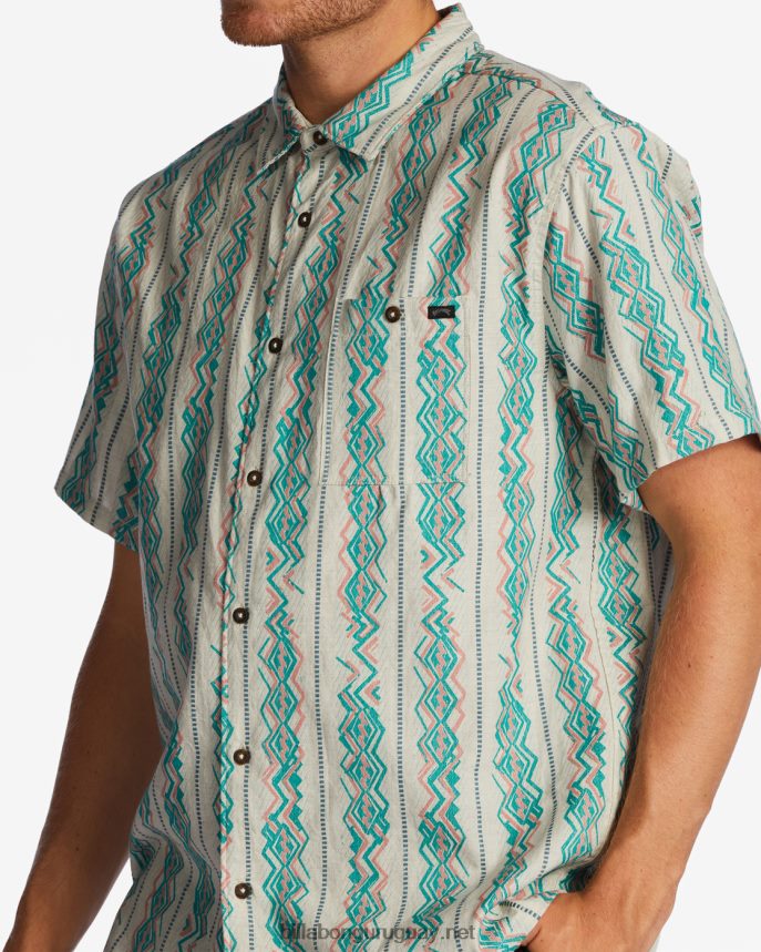 camisa de manga corta en jacquard de los domingos hombres arena DR6844650 Billabong