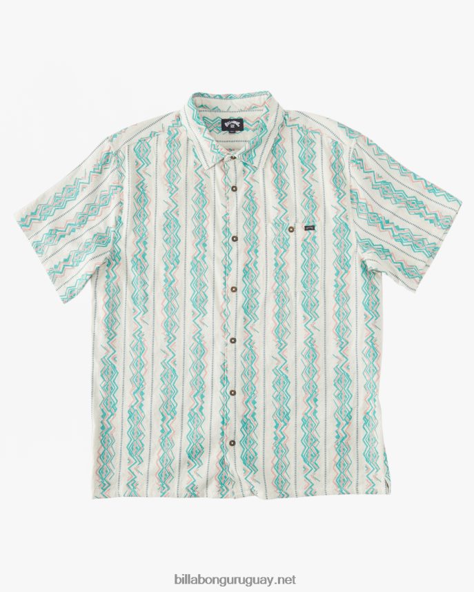 camisa de manga corta en jacquard de los domingos hombres arena DR6844650 Billabong