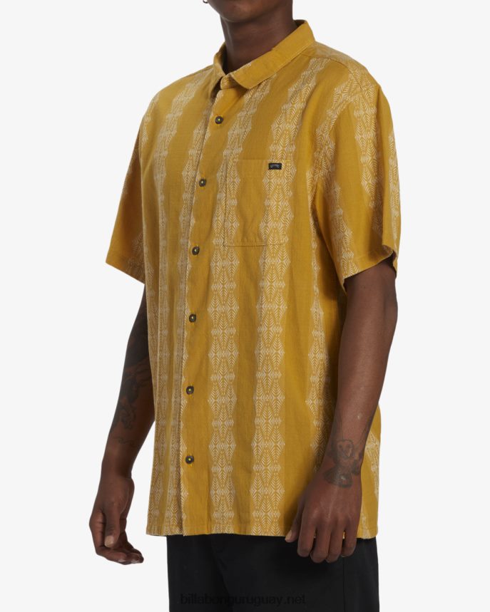 camisa de manga corta en jacquard de los domingos hombres cera de abejas DR6844409 Billabong