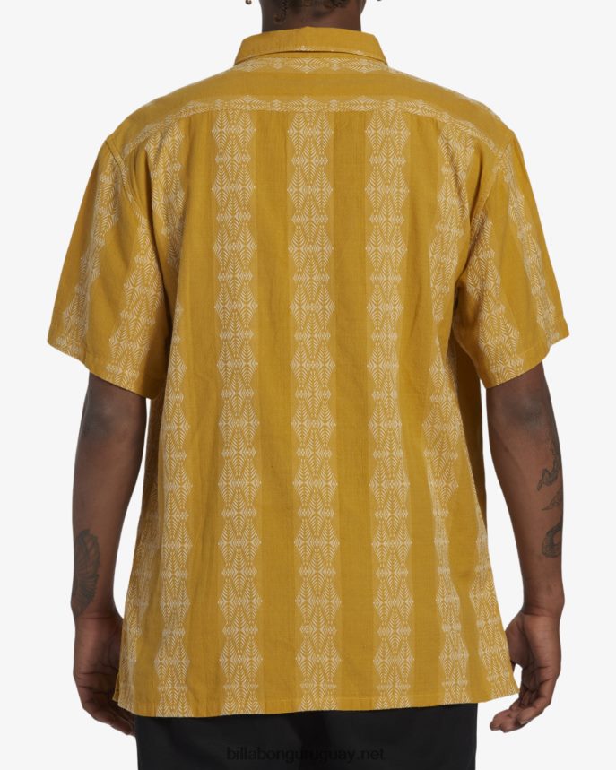camisa de manga corta en jacquard de los domingos hombres cera de abejas DR6844409 Billabong