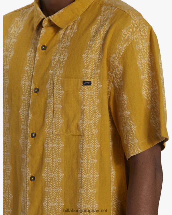 camisa de manga corta en jacquard de los domingos hombres cera de abejas DR6844409 Billabong