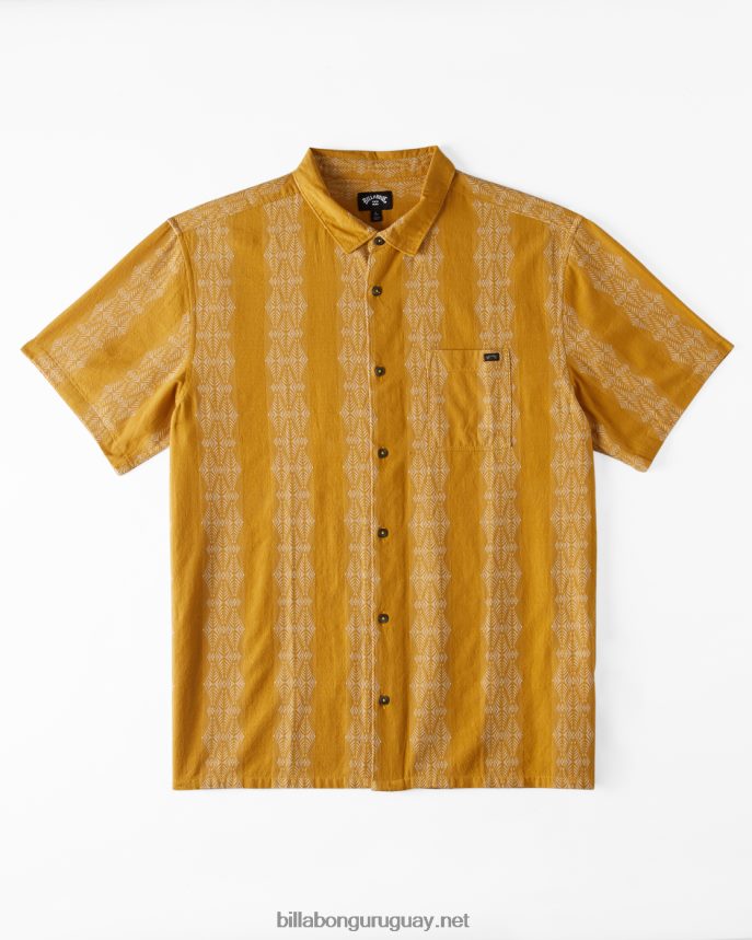 camisa de manga corta en jacquard de los domingos hombres cera de abejas DR6844409 Billabong