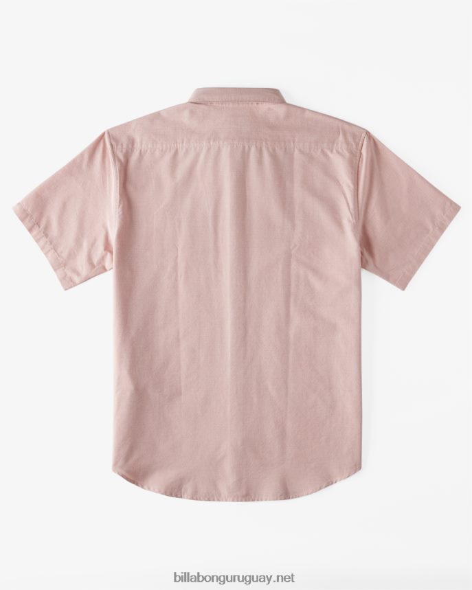 camisa de manga corta todo el día hombres Rosa empolvado DR6844314 Billabong