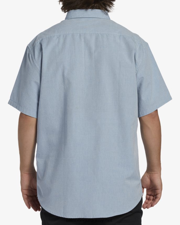 camisa de manga corta todo el día hombres azul pálido DR6844383 Billabong