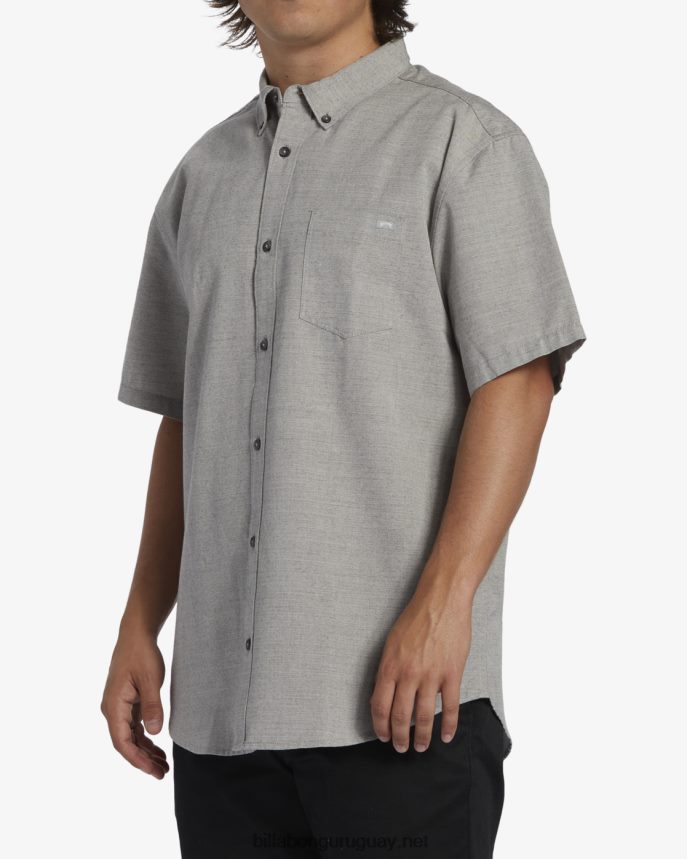 camisa de manga corta todo el día hombres gris claro DR6844313 Billabong