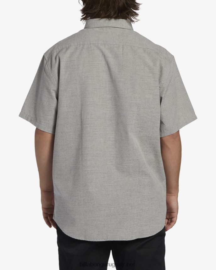 camisa de manga corta todo el día hombres gris claro DR6844313 Billabong
