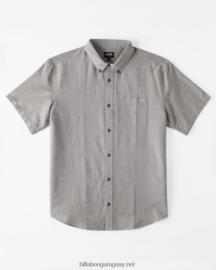 camisa de manga corta todo el día hombres gris claro DR6844313 Billabong