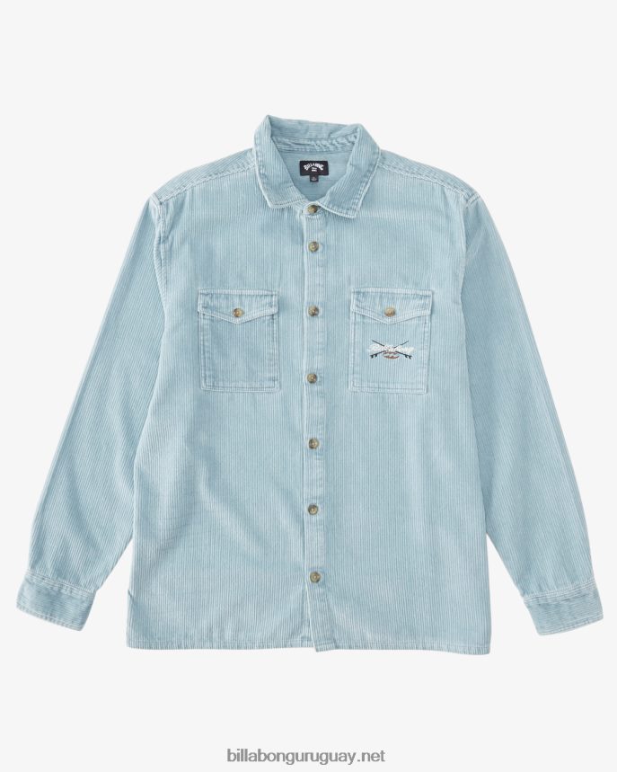 camisa de manga larga de días bong hombres humo azul DR6844667 Billabong