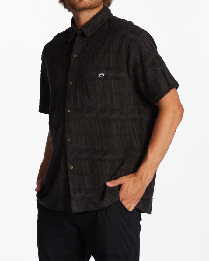 camisa mocasín de manga corta hombres cuervo DR6844606 Billabong