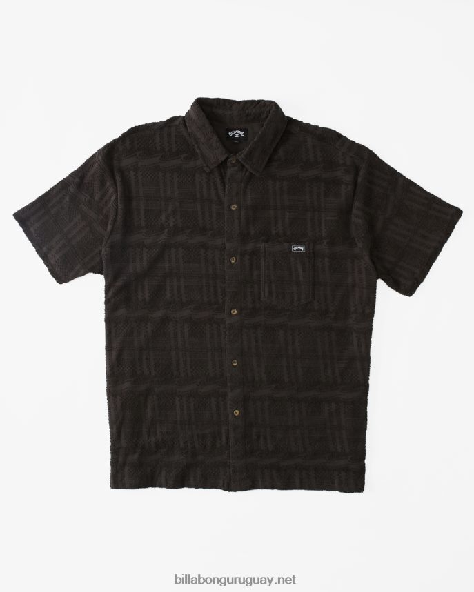 camisa mocasín de manga corta hombres cuervo DR6844606 Billabong